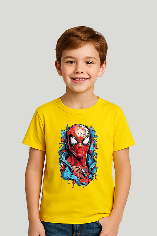Spiderman Kids Graphic Tee - Yellow