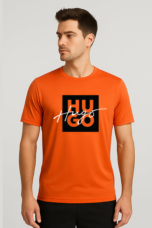 Dual Hgo Box Graffiti Style Tee- Orange
