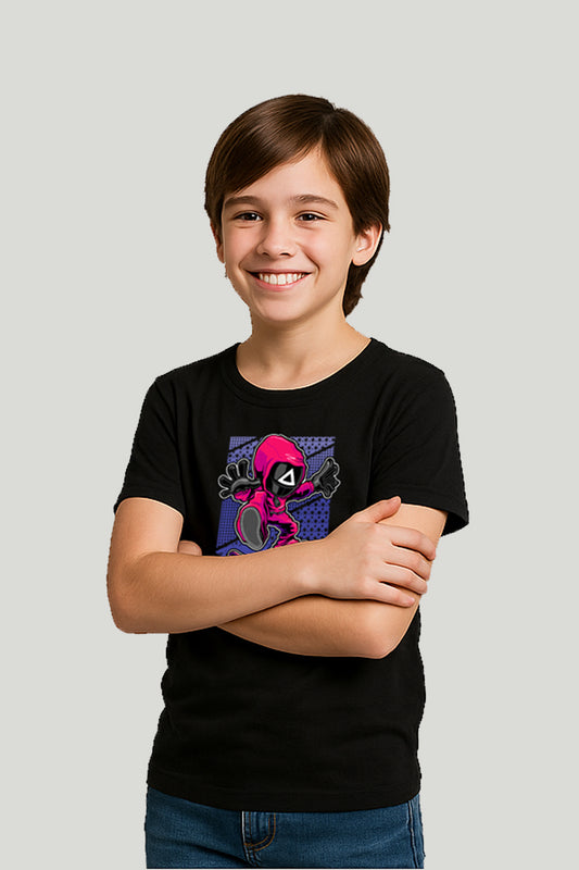 Let's Play Squid Game Kids Tee - Black