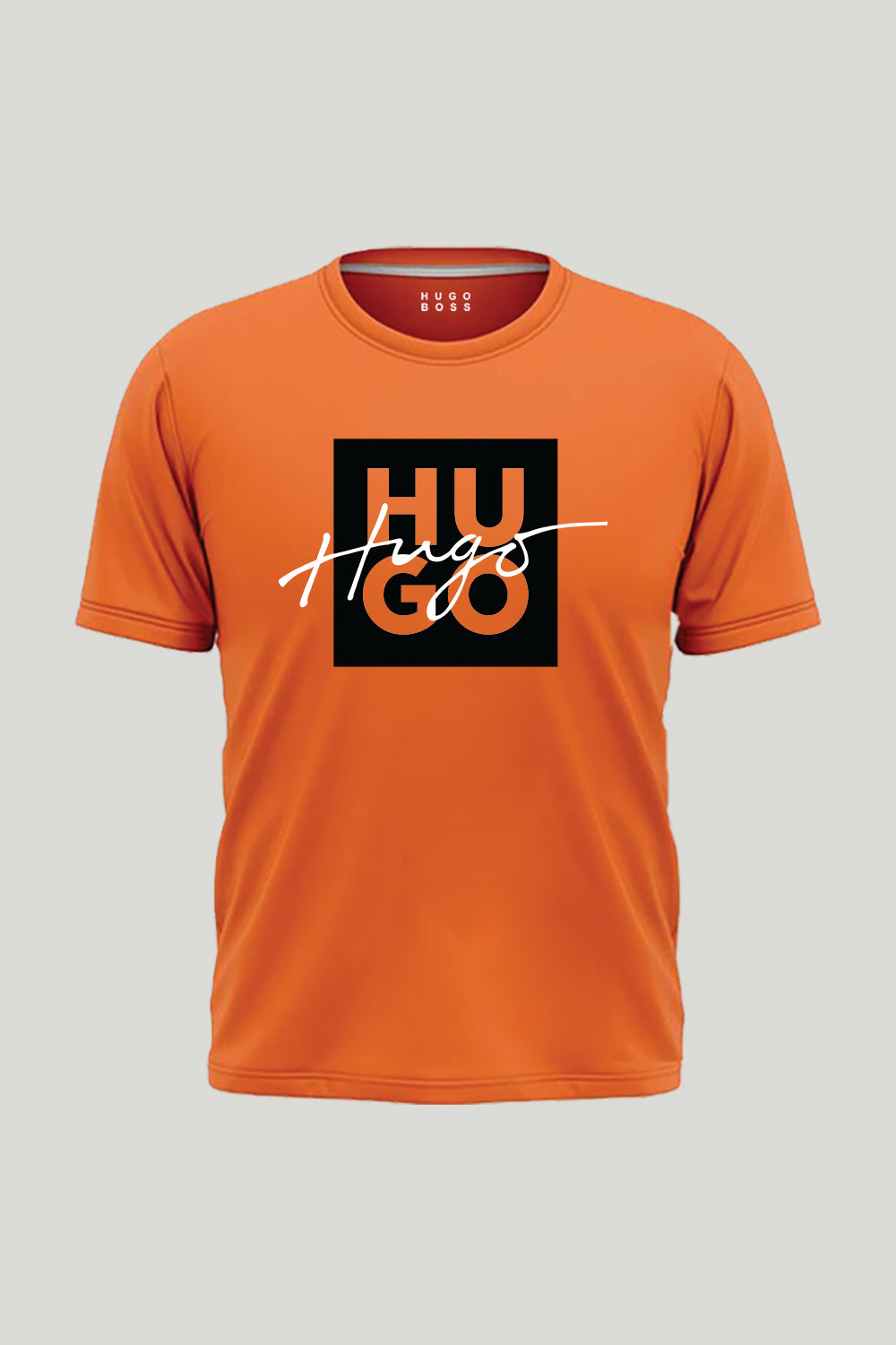 Dual Hgo Box Graffiti Style Tee- Orange