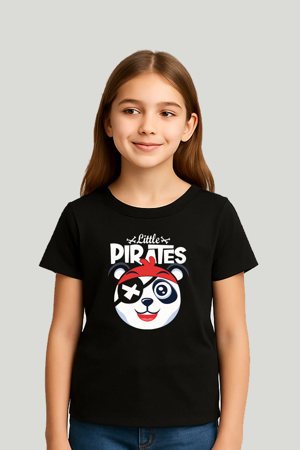 Litttle Pirates Kids Tee - Black