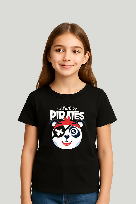 Litttle Pirates Kids Tee - Black