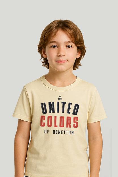 Unitd. Clor. of Beton Kids Tee - Beige