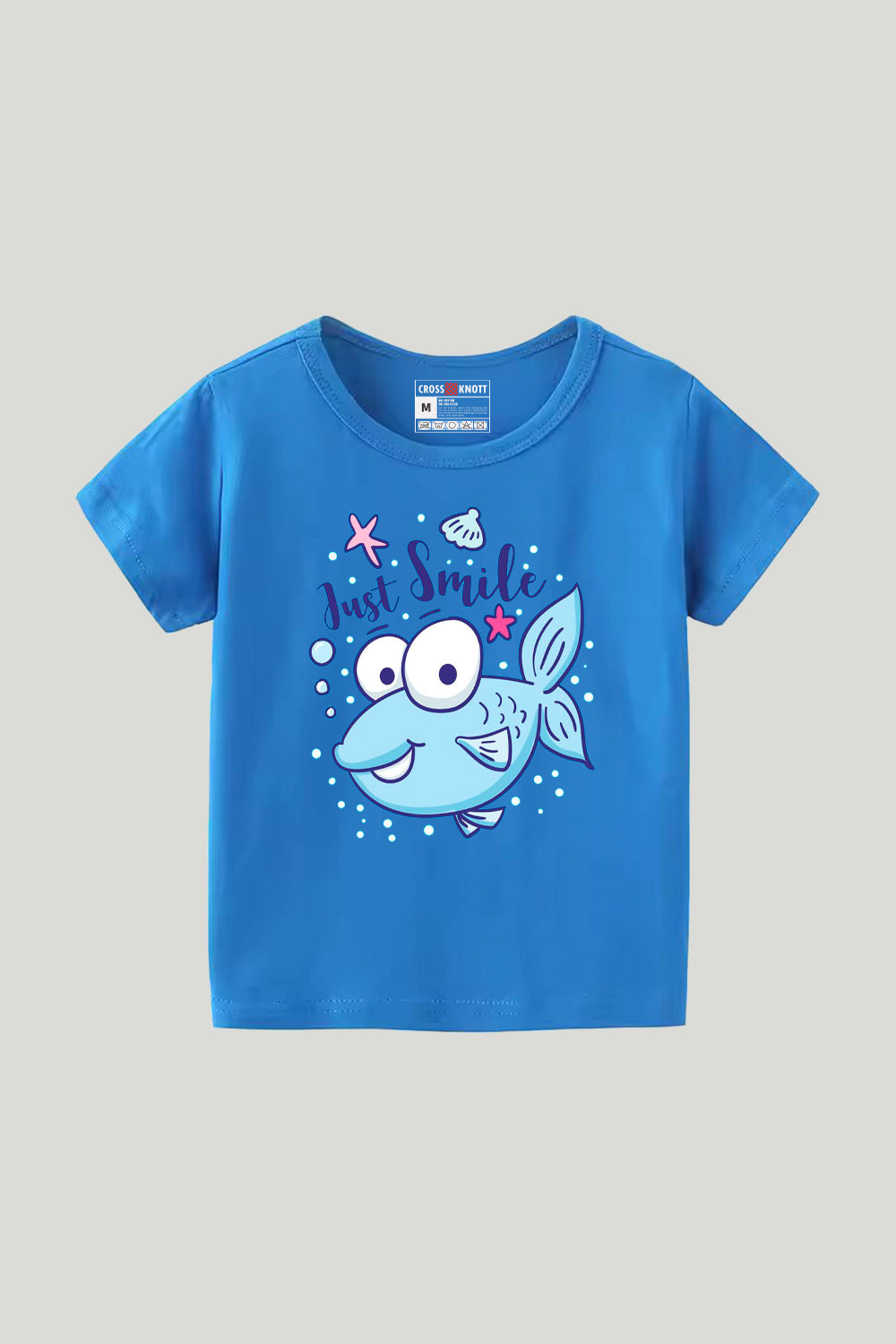 Just Smile Kids Tee - Sky Blue