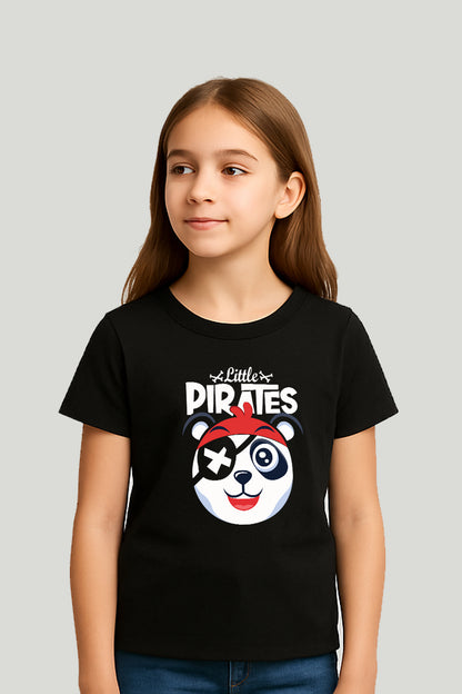 Litttle Pirates Kids Tee - Black