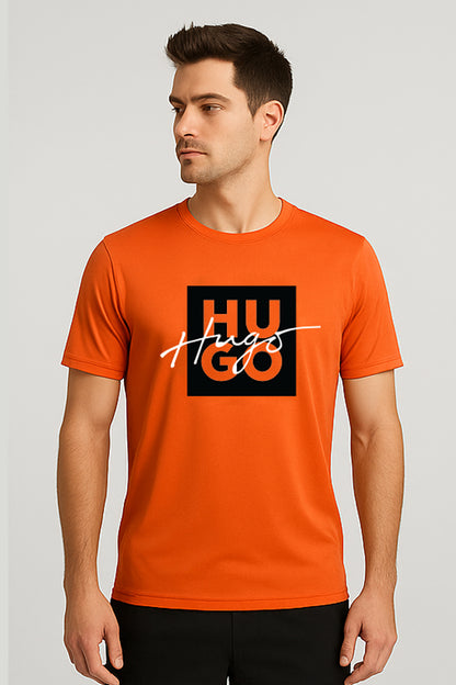 Dual Hgo Box Graffiti Style Tee- Orange