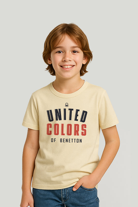 Unitd. Clor. of Beton Kids Tee - Beige