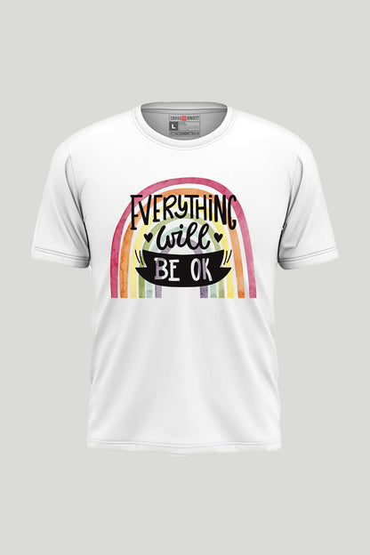Everything Will Be OK Ladies Tee - White