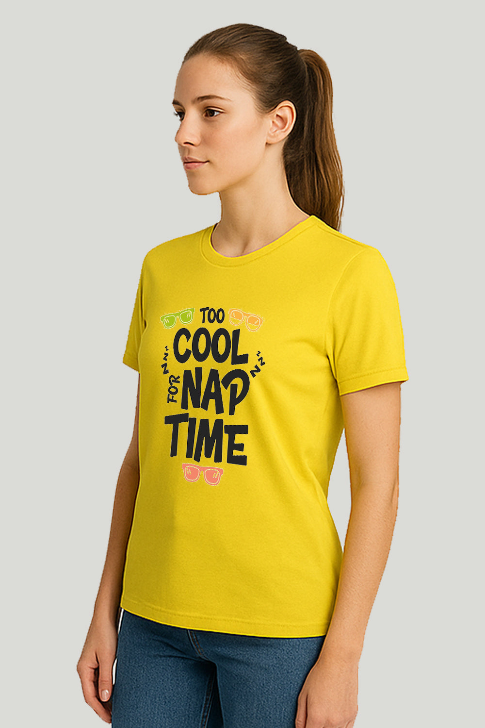 Too Cool Ladies Tee - Yellow