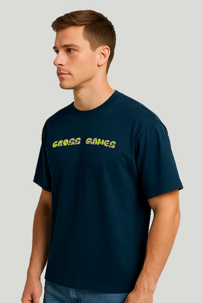 Cross Games Urban Drop Tee - Petroleum Blue