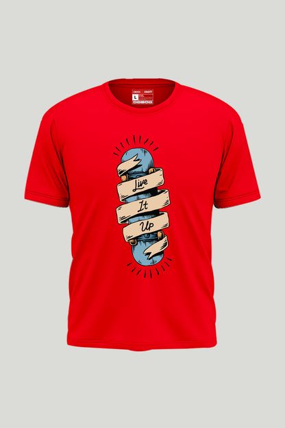 Live It Up Ladies Tee - Red