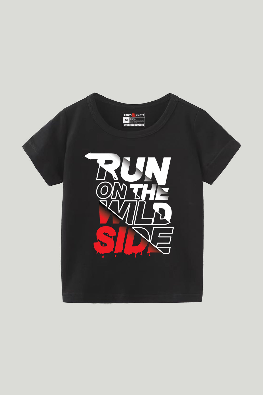 Run On The Wild Side Kids Tee - Black