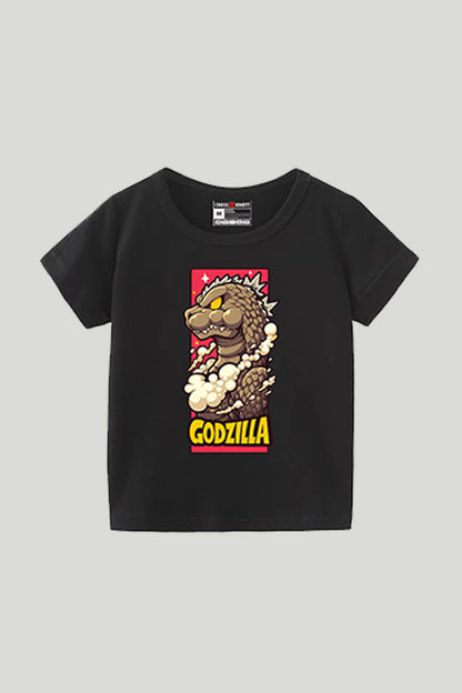 Godzilla Graphic Black Kids Tee – Black