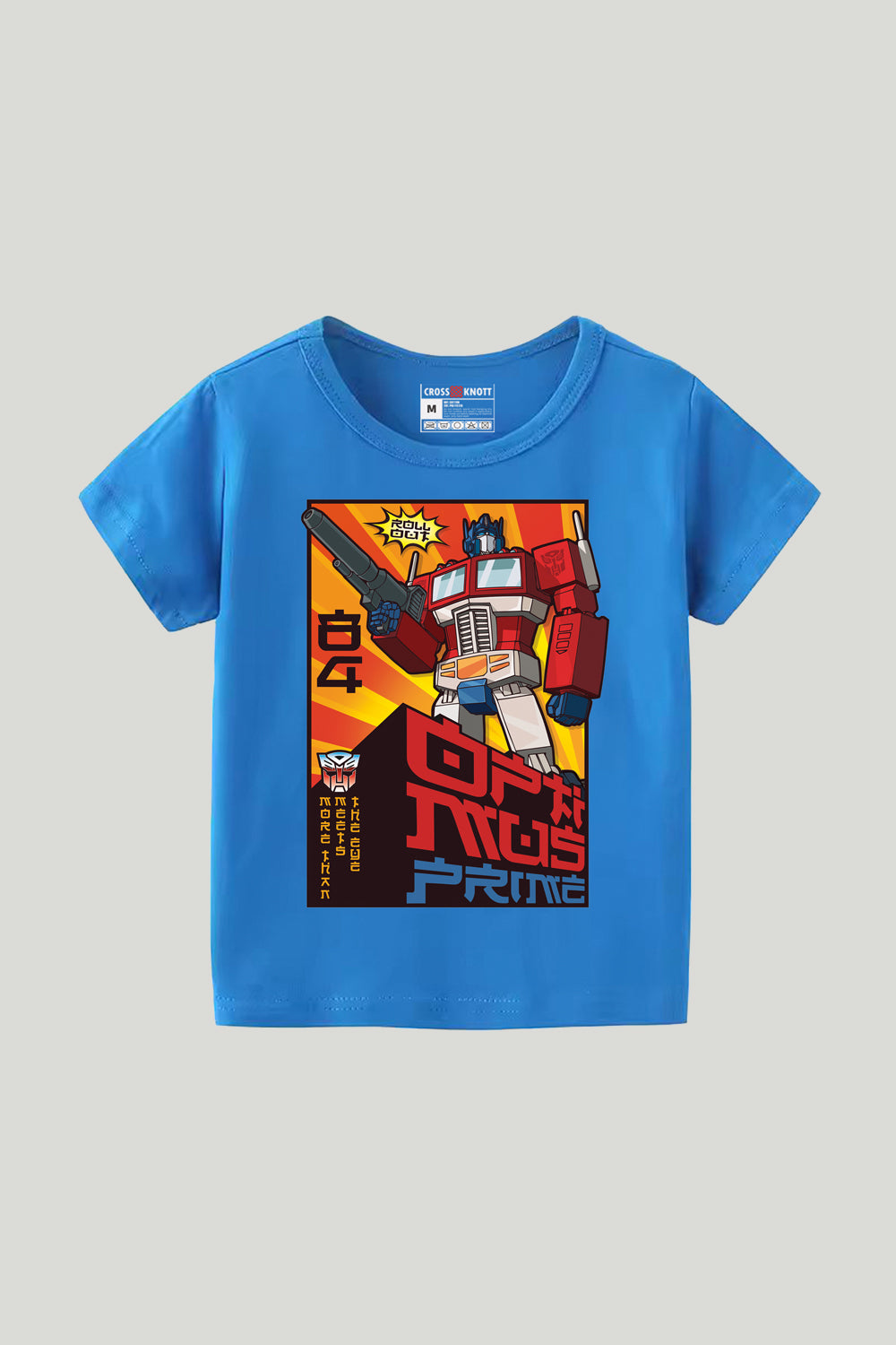 Optimus Prime Transformers Kids Tee - Sky Blue