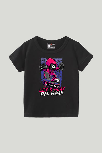 Let's Play Squid Game Kids Tee - Black