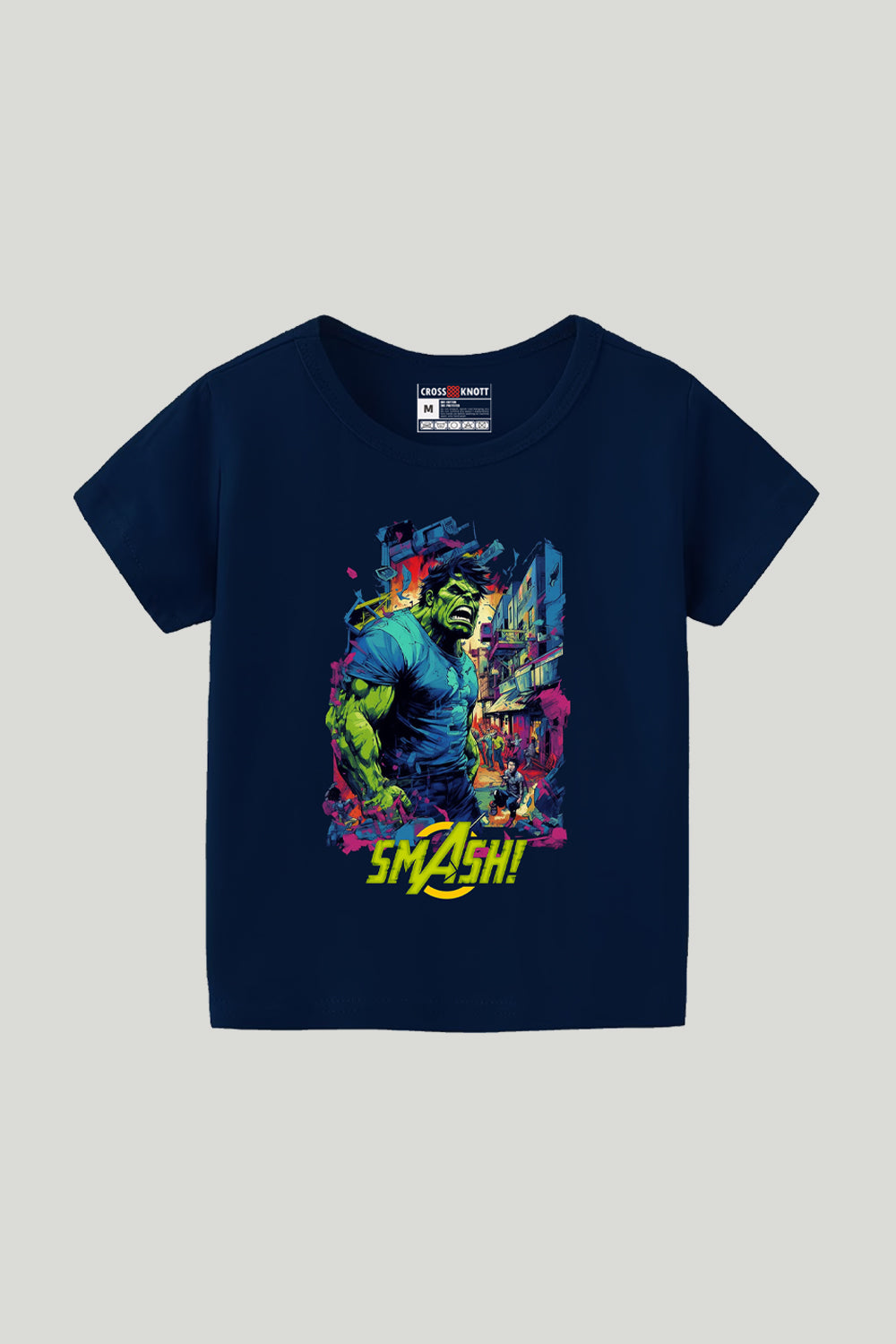 Hulk Smash Kids Tee - Navy Blue